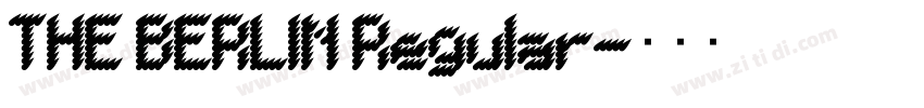 THE BERLIN Regular字体转换